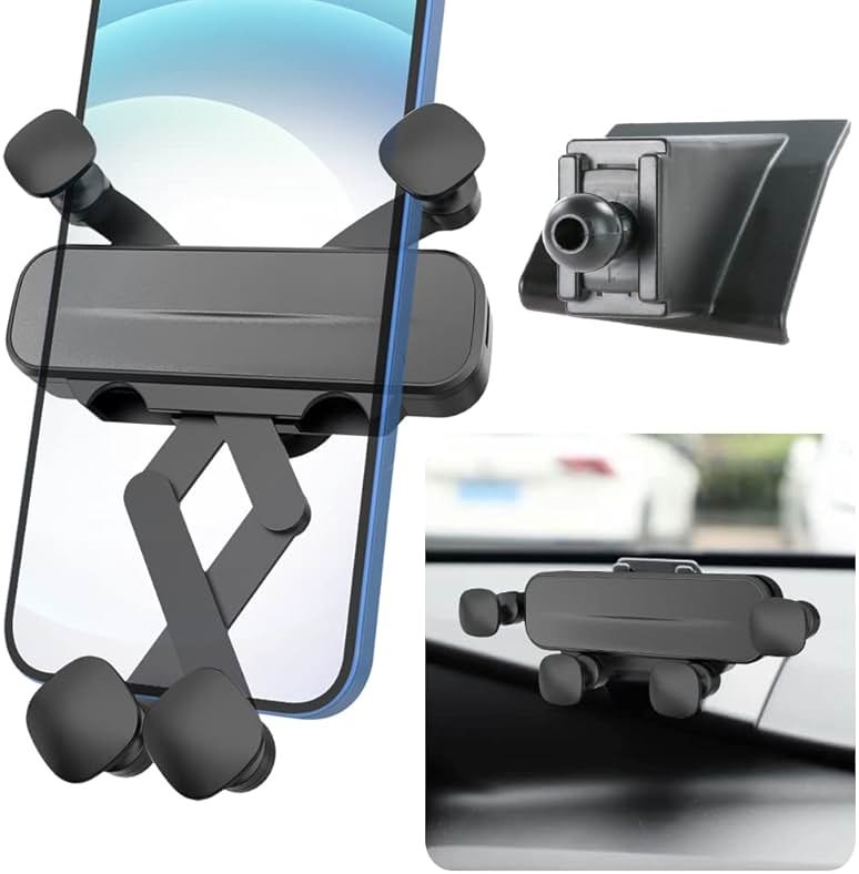 LUNQIN Car Phone Holder Mount for 2020 2021 2022 2023 2024 Ford Explorer Auto Accessories Interior Decoration Mobile Cell Smartphone Bracket - Product Image