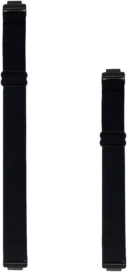 Grestun 2-Pack Adjustable Elastic Bands, Wrist and Ankle bands with Tri-glide Slider for Fitbit Inspire 2/1/HR, Stretchy Band for Men and Women (Black, Medium) - Product Image