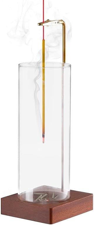 1 Pack Incense Holder for Sticks, Insence-Stick Holder Ash Catcher with Removable Glass [Anti-Ash Flying], Mess-Free Incense Burner Holder, Perfect for Meditation Yoga Relaxation, Home Decor - Product Image