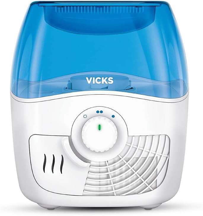 Vicks Filtered Cool Mist Humidifier, Medium Room, 1.1 Gallon Tank - Humidifier for Baby and Kids Rooms, Bedrooms and More, Works with Vicks VapoPads - Product Image
