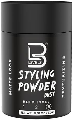 L3 Level 3 Travel Styling Powder - Natural Look Mens Powder - Easy to Apply with No Oil or Greasy Residue - Product Image