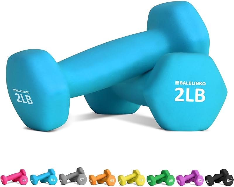 Balelinko Home Gym Equipment Workouts Strength Training Weight Loss Pilates Weights Yoga Sets Weights for Women, Men, Seniors and Youth - Product Image