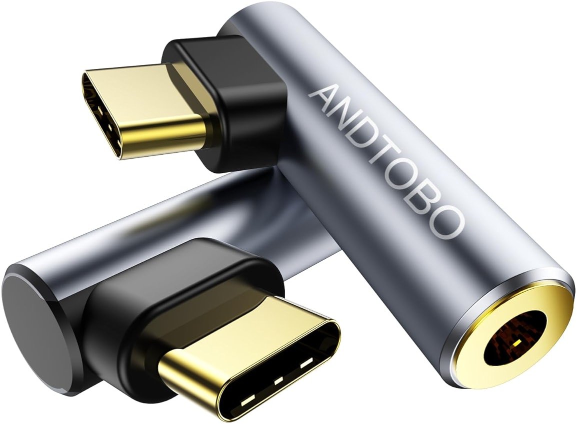 [2 Pack] USB C To 3.5mm Audio Adapter, USB Type C To 3.5mm Female Headphone Jack Dongle Aux Adapter DAC Stereo HiFi Right Angle for iPhone 17 Air, 16 15 Pro Max Plus, iPad Pro Air 5 4, Galaxy S24 S23 - Product Image