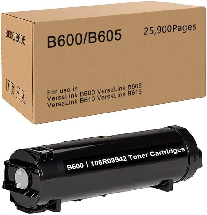 Chipink Versalink B600 Toner Cartridge 106R03942 Replacement Compatible for Versalink B605 Toner 106R03940 106R03944 for Xerox B600 B605 B610 B615 Printer (1 Black, High Yield) - Product Image