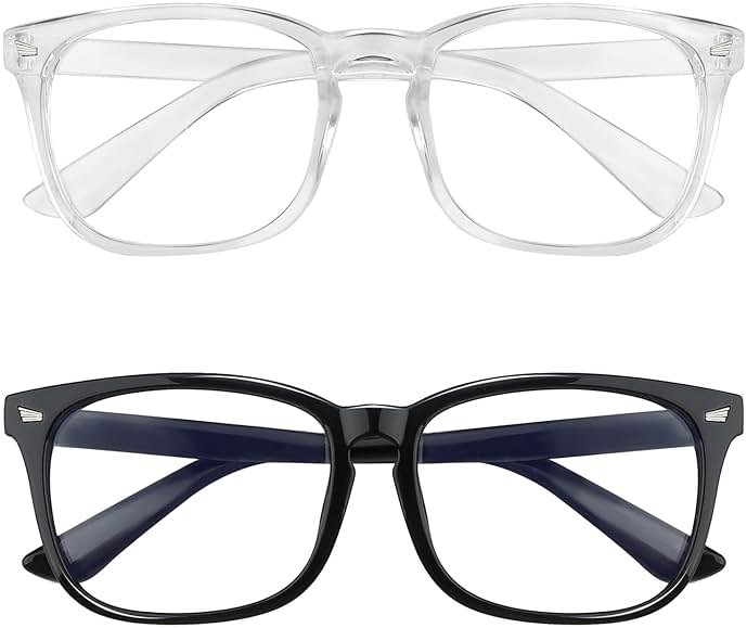Yekepal Blue Light Blocking Glasses, 2 Pack Blue Light Glasses Men, Blue Light Glasses Women Eyeglasses Bluelight Eyestrain - Product Image