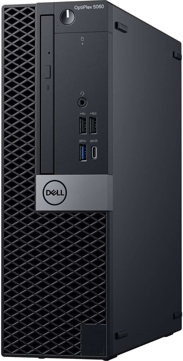 Dell Optiplex 5060 Desktop Computer | Hexa Core Intel i5 (3.2) | 32GB DDR4 RAM | 1TB SSD Solid State | Windows 11 Professional | Home or Office PC (Renewed), Black - Product Image