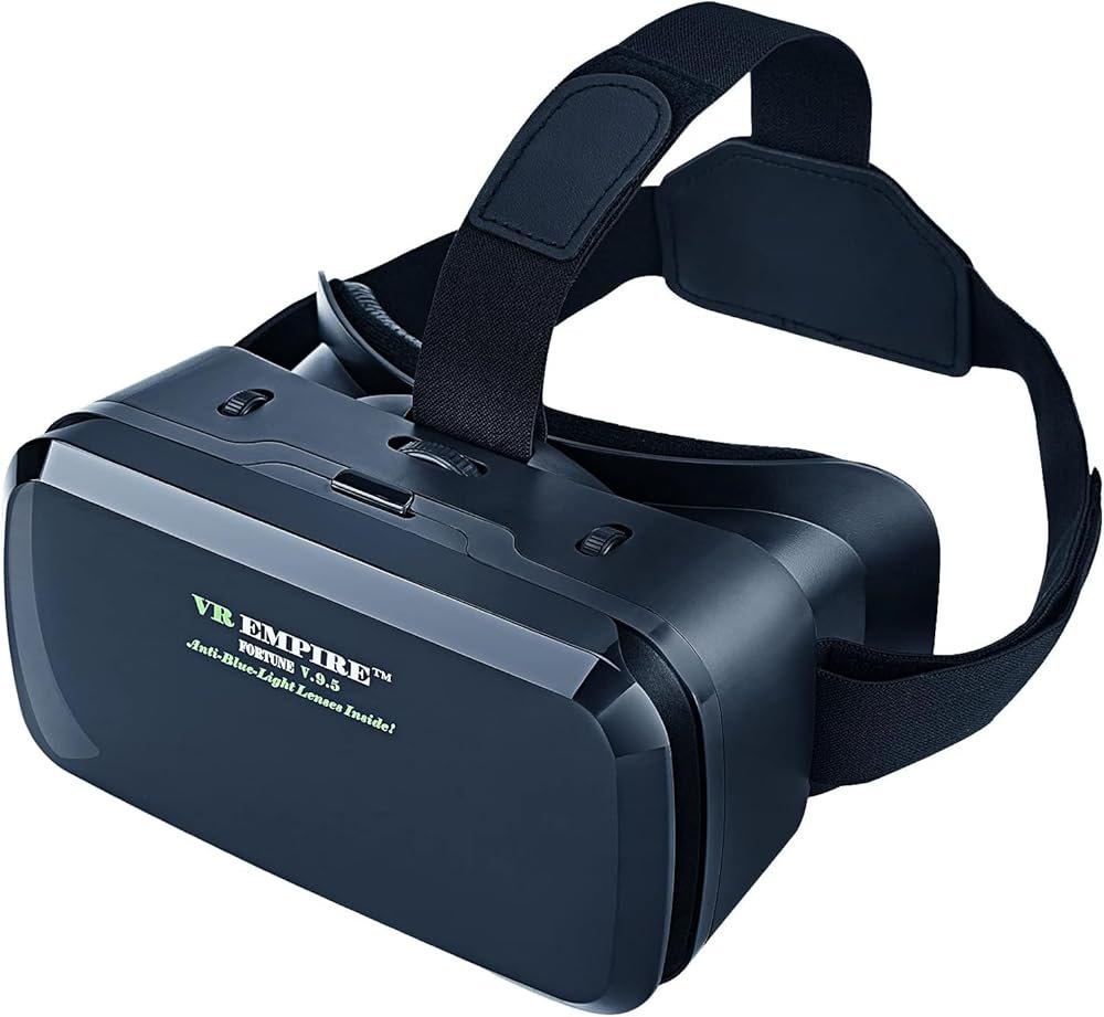 VR Headsets for Phone Cell Phone Virtual Reality headsets 3D Glasses Helmets VR Goggles for TV Movies Video Games Compatible to iOS Android Support 4.7” to 7.3” Mobile Screen (B95) - Product Image