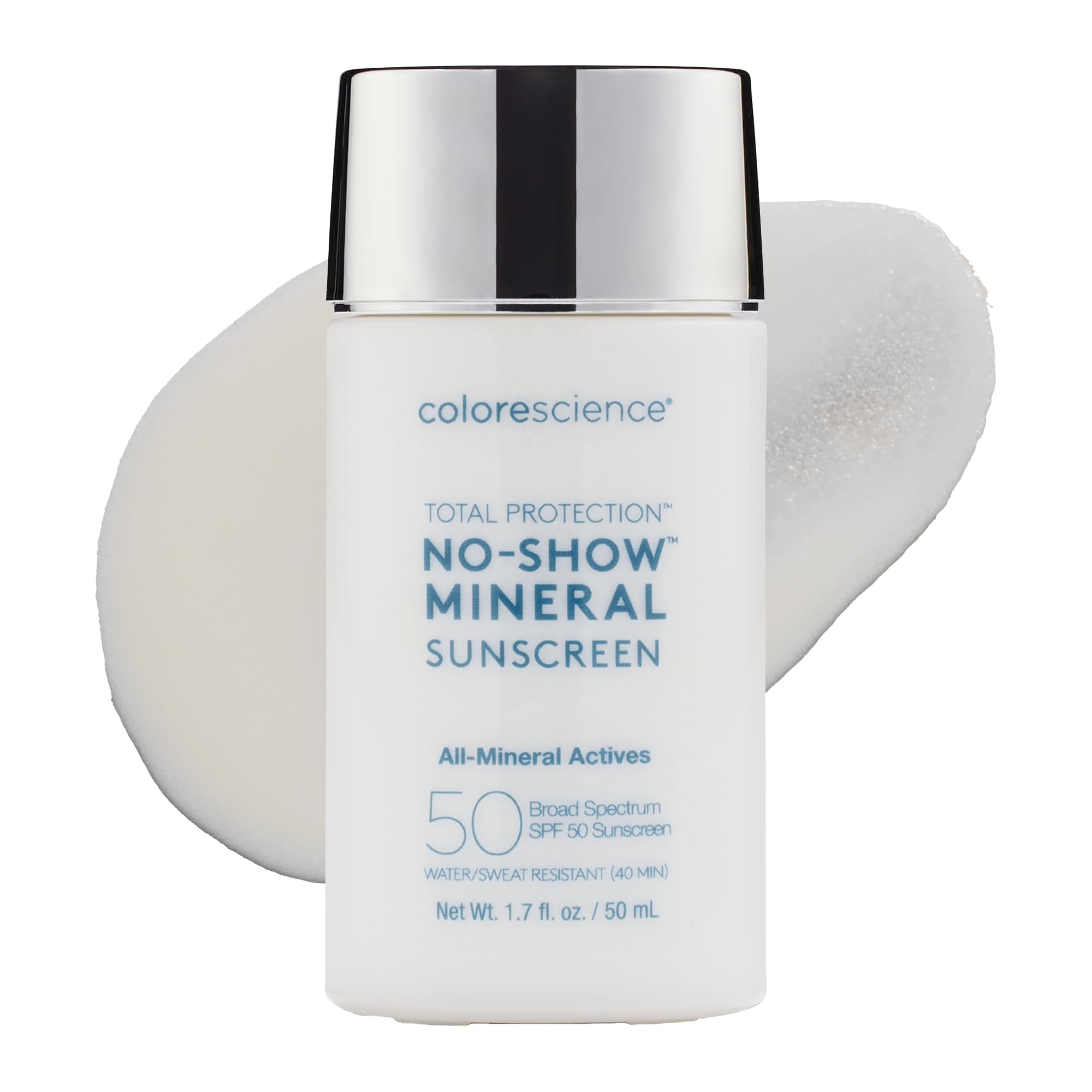 Colorescience Total Protection™ No-Show™ Mineral Sunscreen SPF 50, 100% Invisible all-mineral sunscreen for all skin tones & types - Product Image