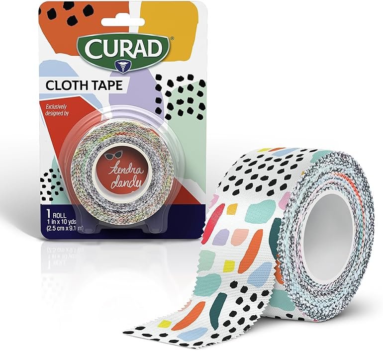 Curad Kendra Dandy Cloth Tape (1-Count) | 1 x 10 yds Exclusive Cloth Tape | Secure, Long-Lasting Hold Throughout The Day - Product Image
