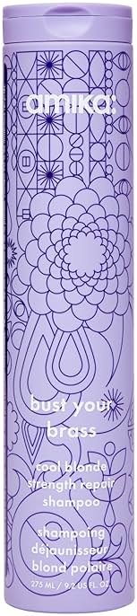 amika bust your brass cool blonde strength repair shampoo - Product Image