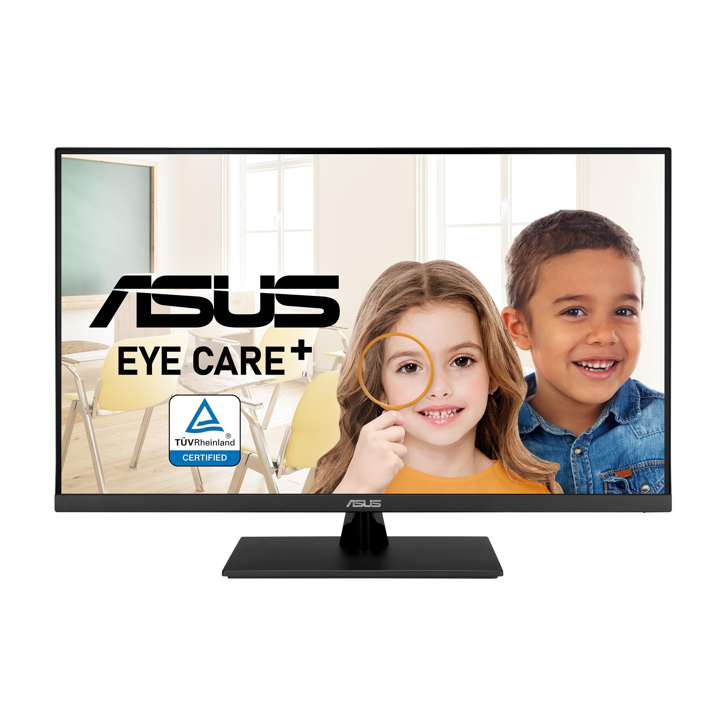 ASUS 31.5” 4K HDR Eye Care Monitor (VP327Q) – UHD (3840 x 2160), 99% sRGB, HDR-10, Adaptive-Sync, Speakers, DisplayPort, HDMI, Flicker Free, Blue Light Filter, VESA Mountable,Black - Product Image