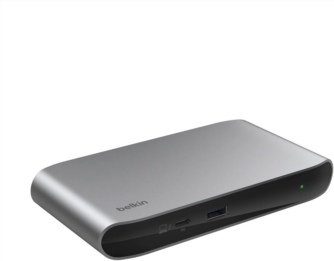 Belkin Connect Thunderbolt 4 Docking Station, 5-in-1 USB-C Multiport Core Hub w/ 96W Power Delivery for Mac, Windows, Single 8K or Dual 4K Display, Thunderbolt 4 Cable & Power Supply Included - Product Image