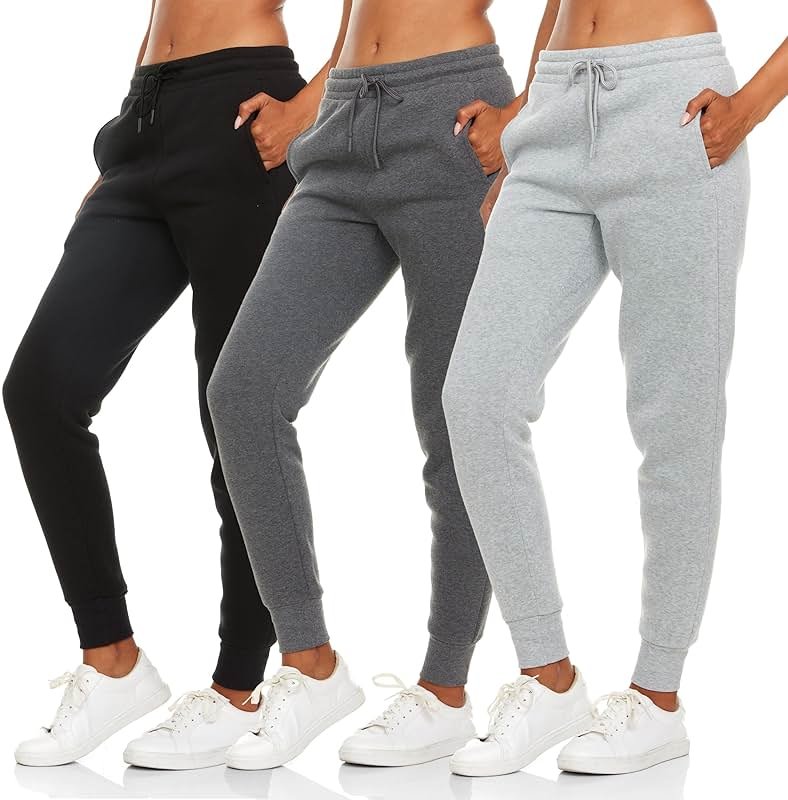 BottomLine 3 Pack Sweatpants Women, Comfortable Womens Sweatpants, Fleece Womens Joggers (Available in Plus) - Product Image