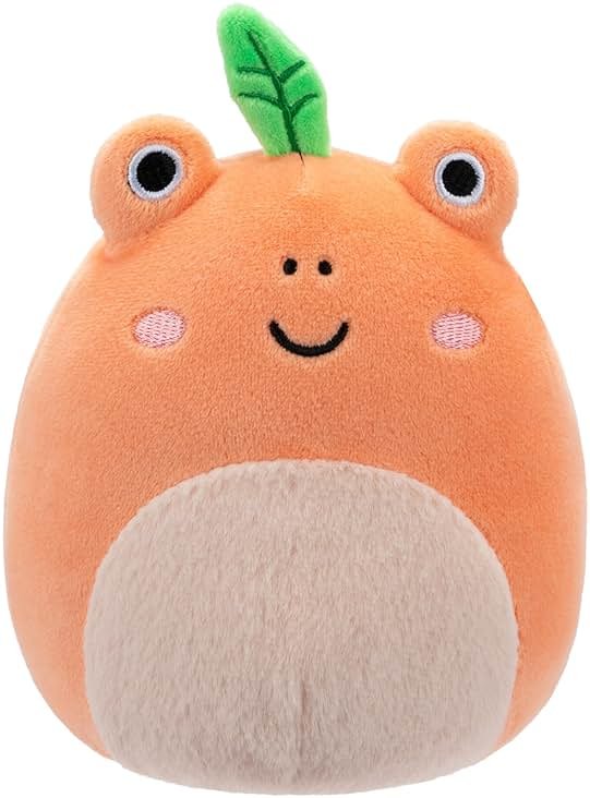 Squishmallows Original 5-Inch Fatima Peach Frog with Fuzzy Belly - Official Jazwares Plush - Product Image