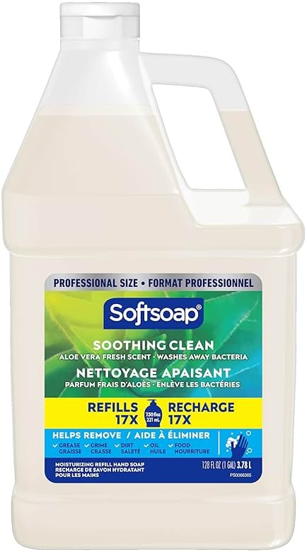 Softsoap Liquid Hand Soap Refill, Soothing Clean, Aloe Vera Fresh Scent - 1 gallon - Product Image