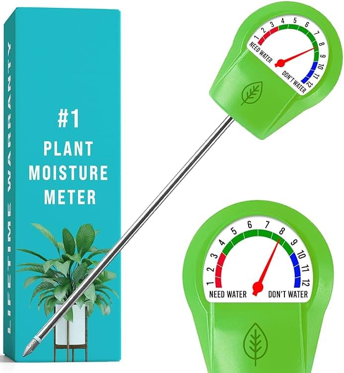 GROWIT Plant Moisture Meter - Accurately Tells You When to Water Your Plants - Perfect Stocking Stuffers Gift - No Battery Needed - Product Image