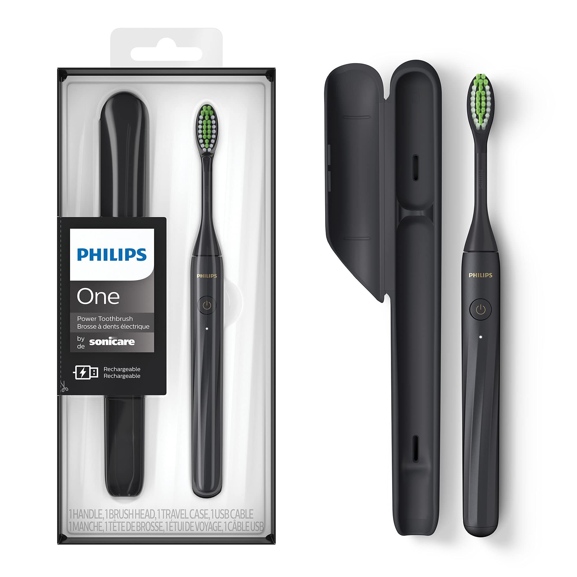 Philips Sonicare One by Sonicare Rechargeable Toothbrush, Shadow, HY1200/26 - Product Image