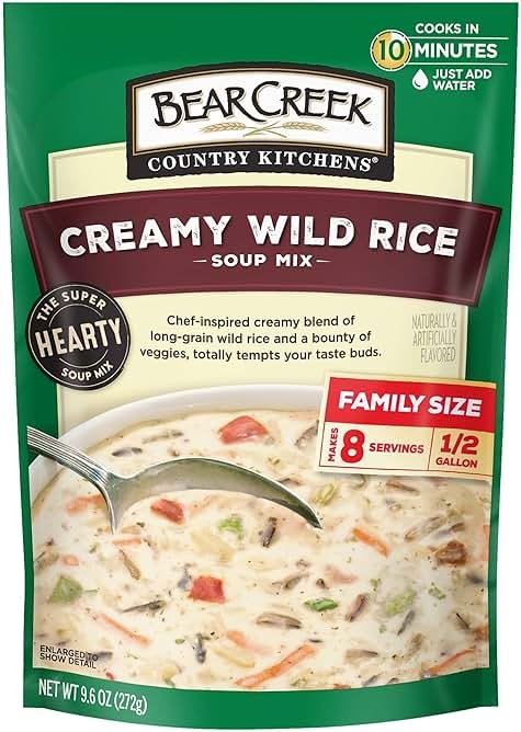 Bear Creek Soup Mix, Creamy Wild Rice, 9.6 Ounce (Pack of 6) - Product Image