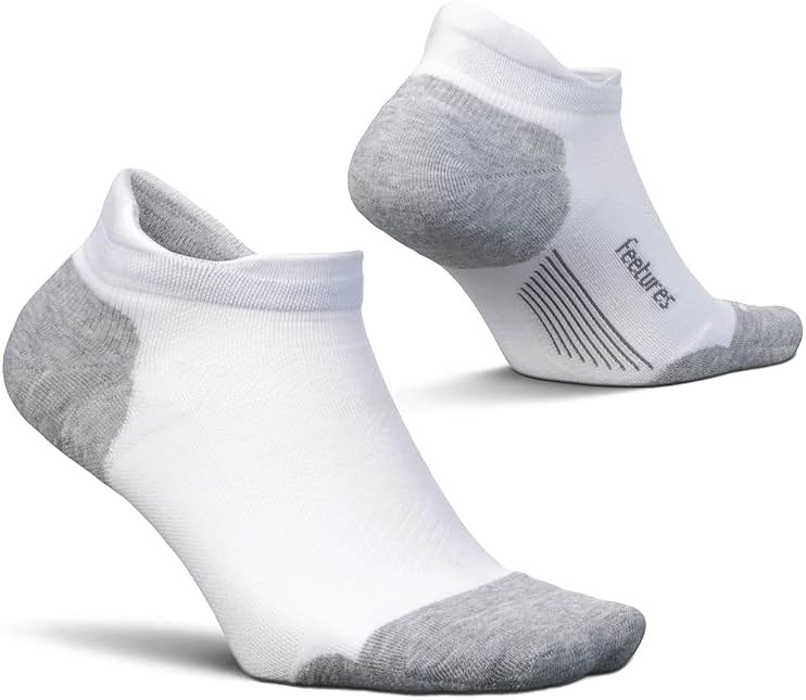 Feetures Elite Max Cushion No Show Tab - Running Socks for Men & Women, Athletic Compression Socks, Moisture Wicking - Product Image