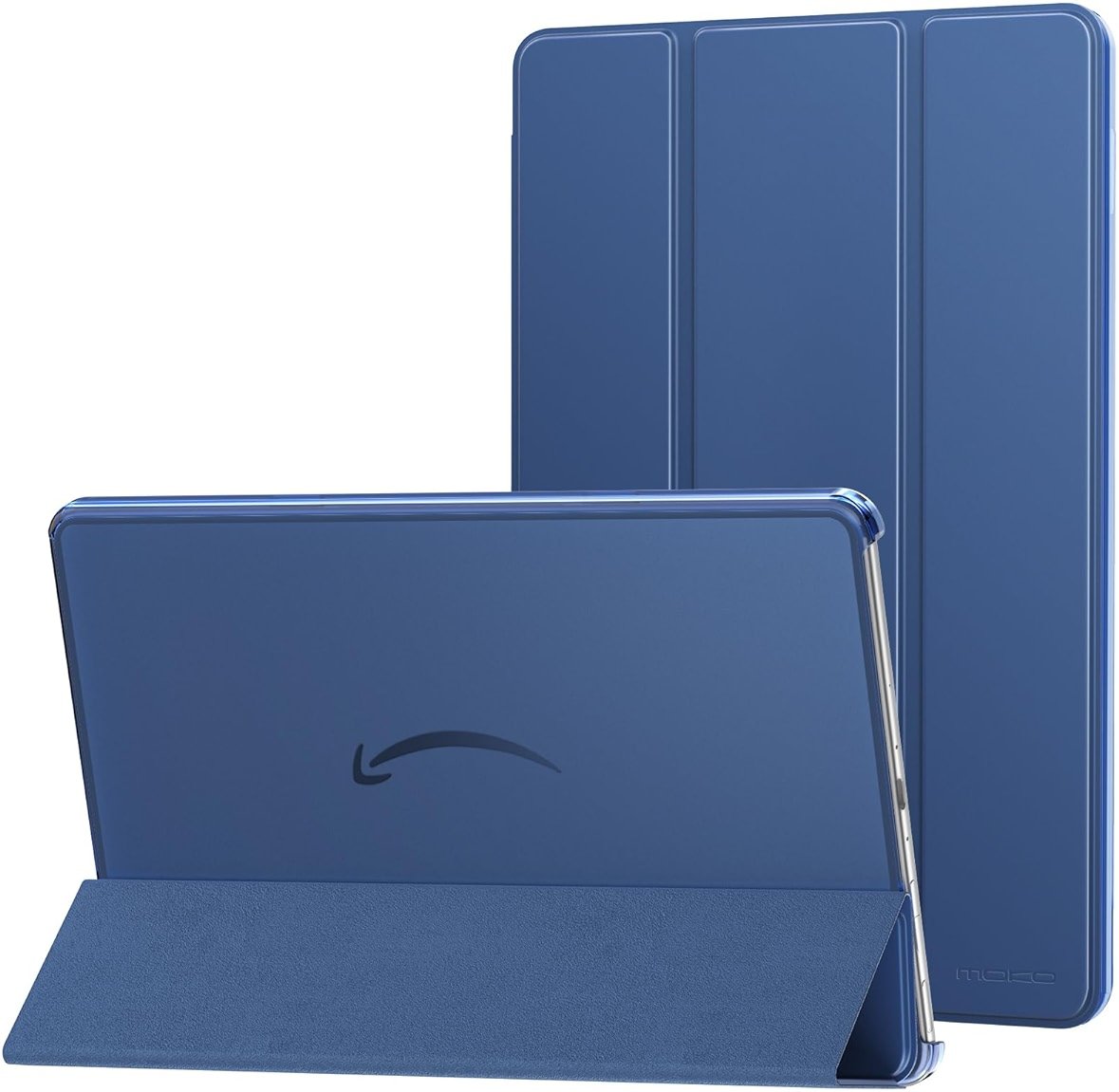 MoKo Case Fits Amazon Kindle Fire Max 11 Tablet (13th Gen, 2023 Release) 11" - Slim PU Leather Trifold Stand Cover for Kindle Fire 11 Tablet Colored Hard Back Shell with Auto Wake/Sleep, Navy Blue - Product Image