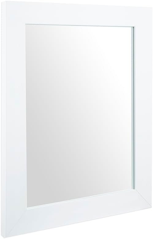 Ruomeng Wall Mirror Rectangle Decorative Mirror 12" x 16" for Entryway, Bedroom, Living Room, White - Product Image