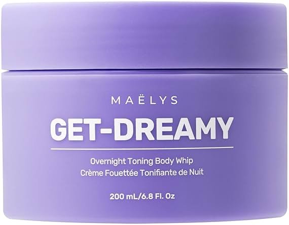 MAËLYS GET-DREAMY Overnight Toning Whip - Cellulite Cream & Skin Tightening Support with Milk Thistle + Uva-Ursi - Moisturizing Body Cream in a Whipped Texture (6.8 Fl Oz) - Product Image