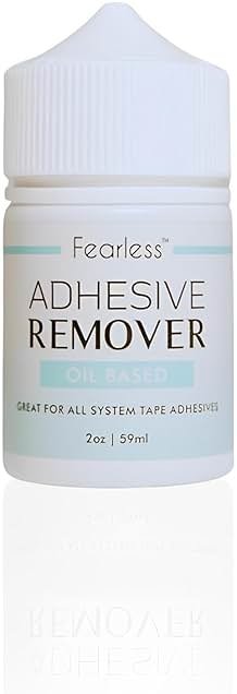 Fearless Tape Adhesive Remover - Fashion Tape & Body Tape Residue Remover (2 oz) | Gentle Glue Remover for Skin Fabric | Fast Clean Removal Wig Tape Dissolver - Product Image