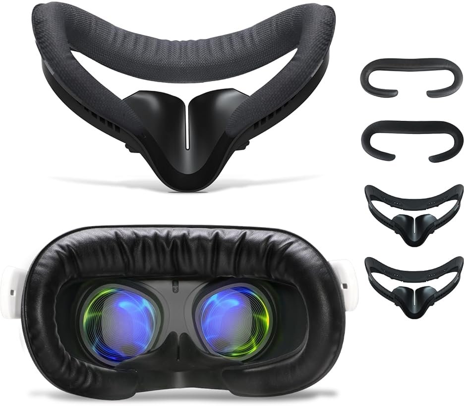 2 Pack Face Pad for Oculus Quest 2, Facial Interface & Face Cover Pad, Anti-fogging Sweatproof Face Cushion for VR Meta Quest 2 Accessories Replacement - Product Image