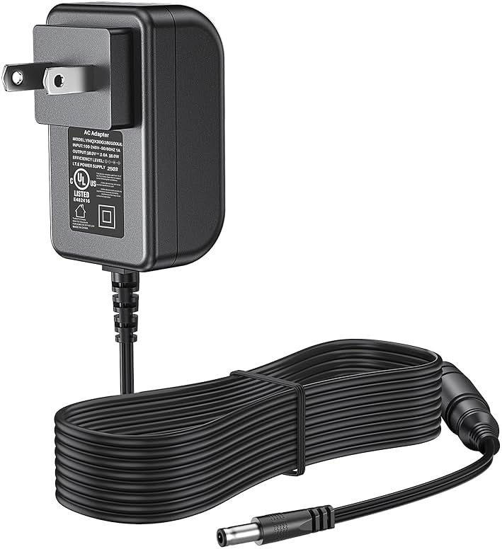 DONYOIE 18V Charger for Hypervolt 2/2 Pro/Go 2 Power Cord for Hyperice 2/2 Pro Massage Gun AC Adapter for Vyper 3/2 / Go DC Adaptor Supply - Product Image