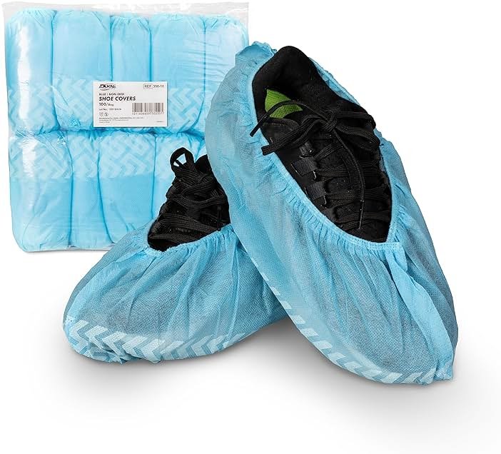 Dukal Non-Skid Shoe Covers, Bag of 100 (50 Pairs) - Product Image