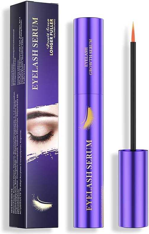 Lash Serum - 8ml Rapid Eyelash Growth Serum for Thickness, Stronger, Healthier Lashes & Brows - Vegan & Cruelty-Free - Product Image