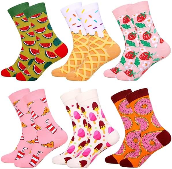 ZXGXLAW Crew Cute Funny Colorful Crazy Cotton Dress Socks for Women Girl New Gifts Ideas - Product Image