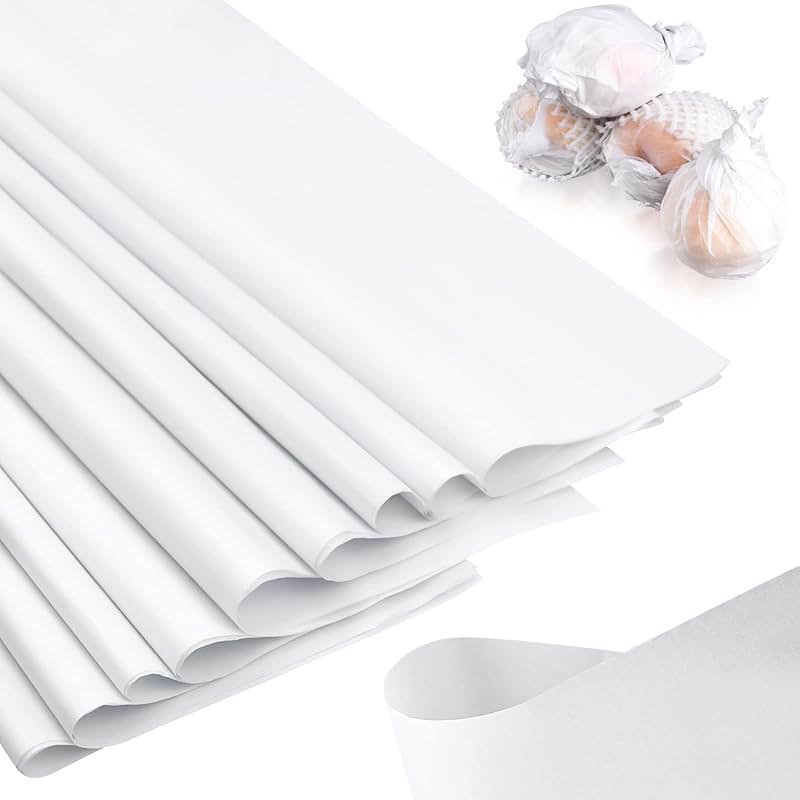 RYKOMO 100 Sheets 24 x 36 Inch Acid Free Archival Tissue Paper Unbuffered No Acid Paper White Packing Tissue Papers for Preserving Clothing Storage Festival Mother's Day Arts Craft Decoration - Product Image