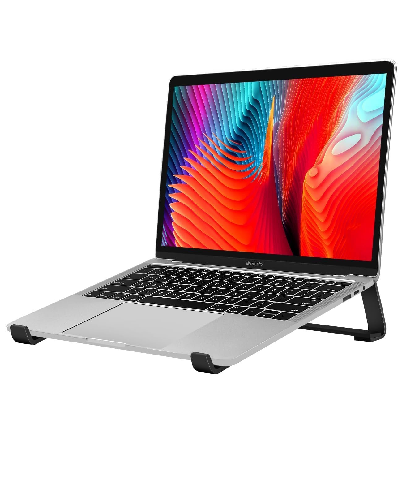Thibault Aluminum Laptop Stand for Desk - Cooling Ergonomic Design - Fits MacBook Air Pro/DELL/HP/Lenovo/ThinkPad/Alienware - 13/14/15.6/16 -Easy Assembly- Ventilated Laptop Stand for Optimal Airflow - Product Image