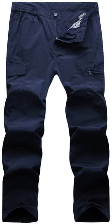 Kolongvangie Cargo Pants Quick Dry Hiking Men's Outdoor Casual Workout Breathable Pant with Multi-Pocket - Product Image