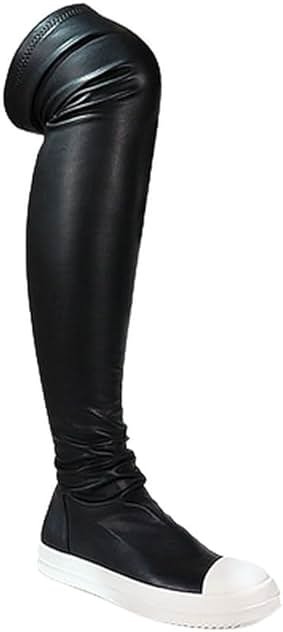 Liliana Women Thigh High Boots Flat Over The Knee Round Toe Tall Boots WANNABE-1 - Product Image