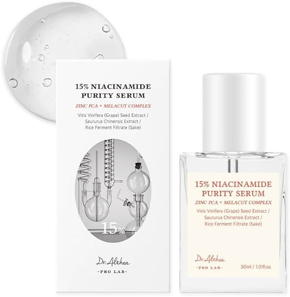 Dr.Althea 15% Niacinamide Purity Serum - 15% Niacinamide included, Overall skintone and texture improvement, Pore care, Serum control with Zinc. Vegan formula, Korean skincare - Product Image