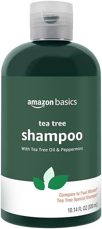 Amazon Basics Tea Tree Oil Shampoo for Hair, with Peppermint, 10.14 fl oz, Pack of 1 - Product Image