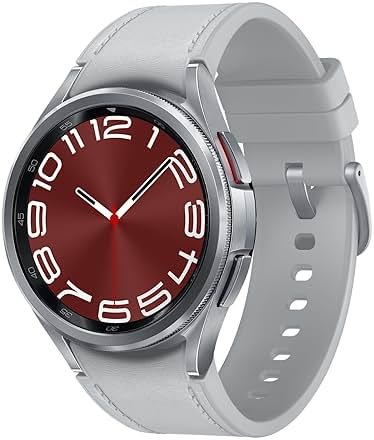 SAMSUNG Galaxy Watch 6 Classic 43mm Stainless-Steel Smartwatch w/Fitness Tracker, Heart Monitor, BIA Sensor, Bluetooth – Silver - Product Image