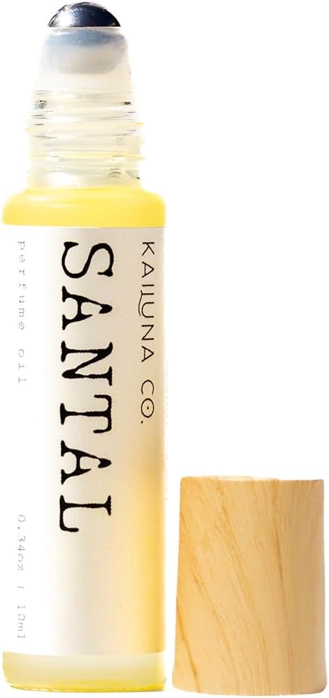 Kailuna Co. Santal Unisex Perfume Roll On with Pure Organic Jojoba Oil, Alcohol Free, Eau de Toilette, Made in California 33 - Product Image