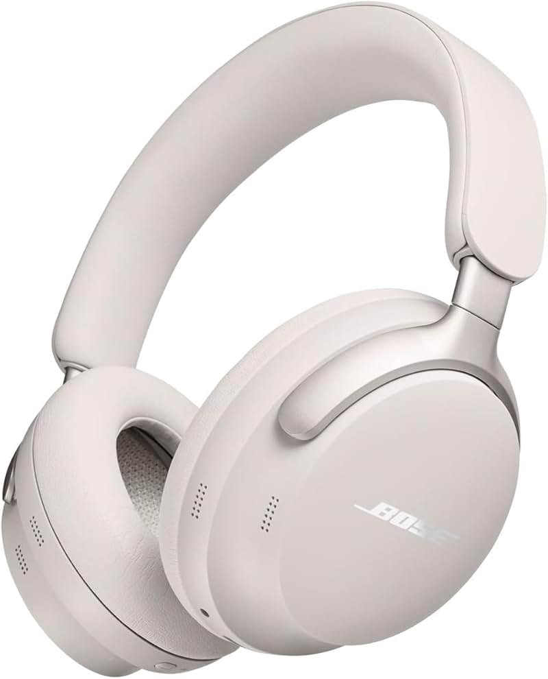 Bose QuietComfort Ultra Bluetooth Headphones, Wireless Headphones with Spatial Audio, Over Ear Noise Cancelling with Mic, Up to 24 Hours of Playtime, White Smoke - Product Image