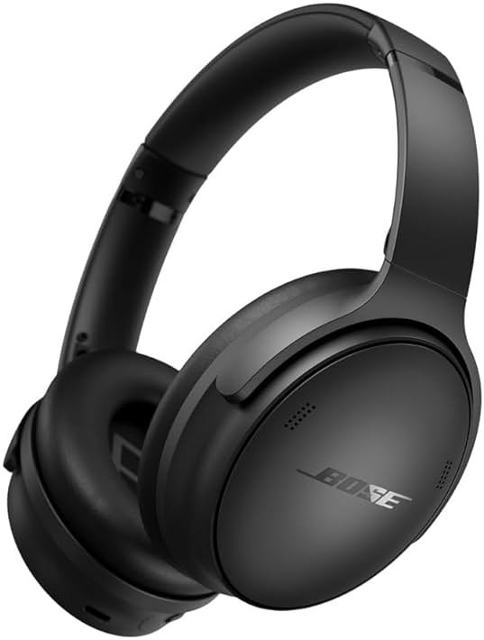 Bose QuietComfort Headphones - Wireless Bluetooth Headphones, Active Over Ear Noise Cancelling and Mic, USB-C Charging, Deep Bass, Up to 24 Hours of Playtime, Black - Product Image