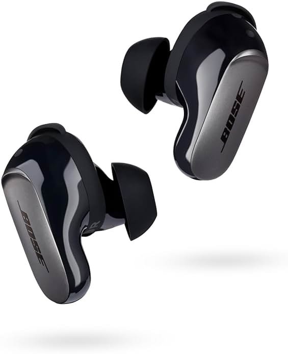 Bose QuietComfort Ultra Bluetooth Earbuds, Wireless Earbuds with Spatial Audio and World-Class Active Noise Cancellation, Deep Bass, Up to 6 Hours of Playtime, Black - Product Image