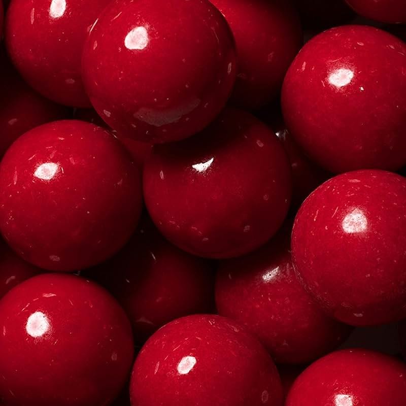 44ct Red Vibrant 1-Inch Gumballs - Bulk Party Candy For DIY Favors, Candy Bowls, Treat Bags, Dessert Stations, Decorations And Event Displays (12oz Bag) - Product Image
