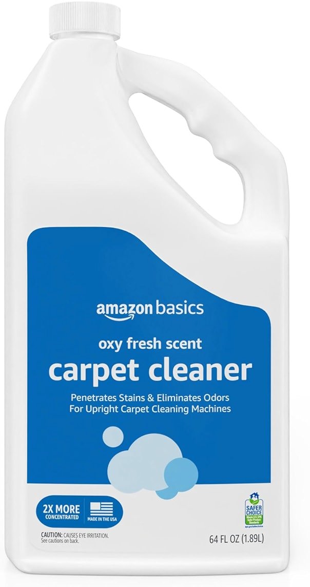 Amazon Basics Carpet Cleaner, Carpet Stain Remover, Fresh Scent, 64 fl oz, Packaging May Vary - Product Image