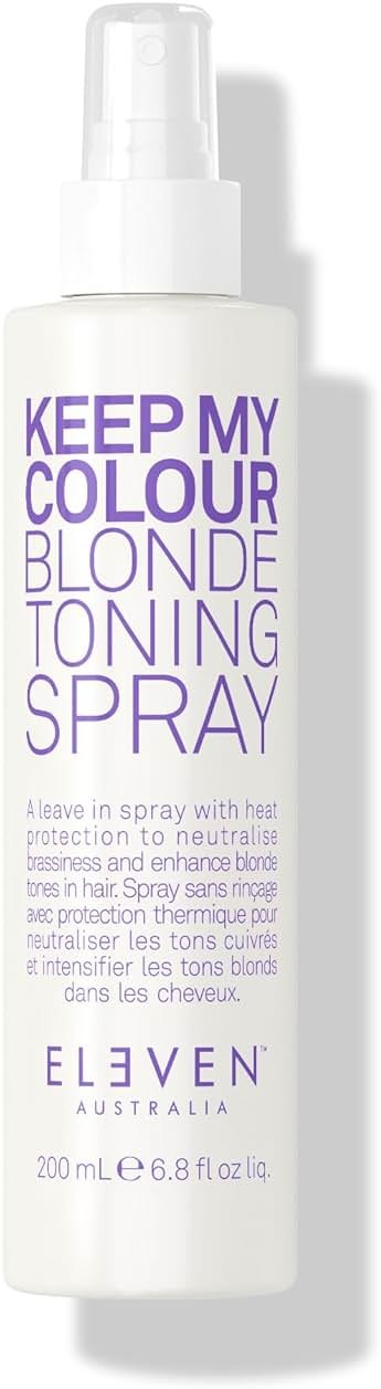 ELEVEN AUSTRALIA Keep My Colour Blonde Leave In Toning Spray - Purple Toner Hair Spray for Silver & Light Blonde Hair, Enhances Color for Brassy, Yellow Tones, Adds Shine, For Men & Women - 6.8 fl oz - Product Image