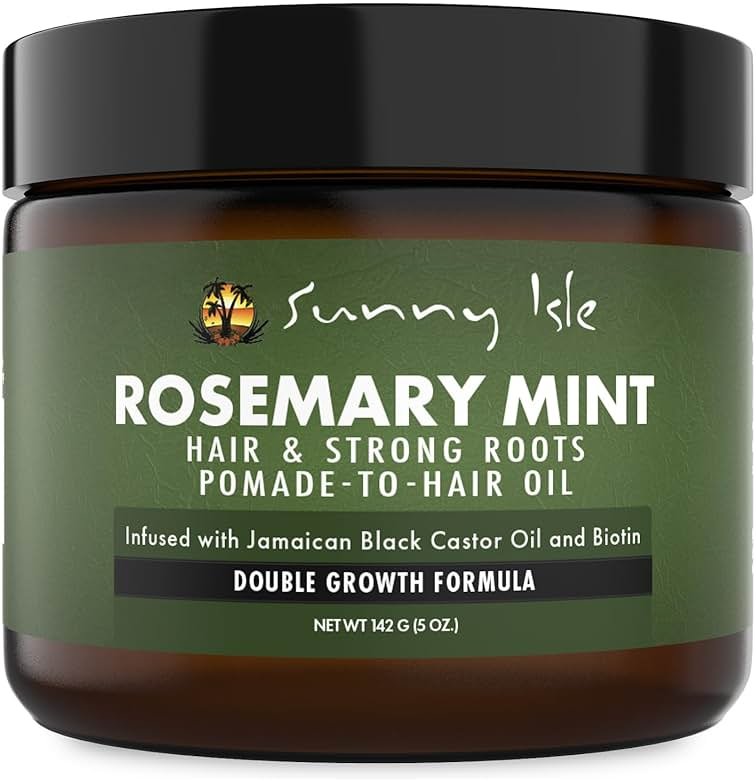 Sunny Isle Rosemary Mint Hair & Strong Roots Pomade - Biotin, Jamaican Black Castor Oil - 5 oz - Product Image