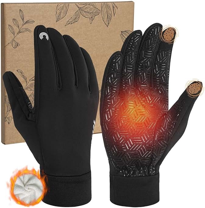RIGWARL Gloves for Cool&Cold Weather Waterproof, Winter Gloves for Men Women Touch Screen - Product Image