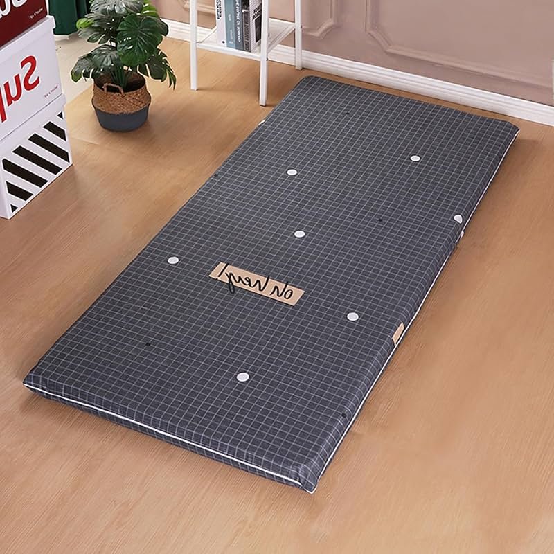 Japanese Futon Cover,Futon Floor Mattress Cover with Zipper,100% Cotton Protection Cover for Shikibuton Futon Mattress,Soft Skin-Friendly Washable,Style1,King/180x200cm - Product Image