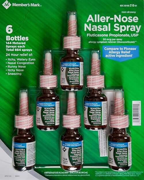 Members Mark Aller-Nose Fluticasone Propinate 50mcg Nasal Spray, 3.72 FL OZ - Product Image